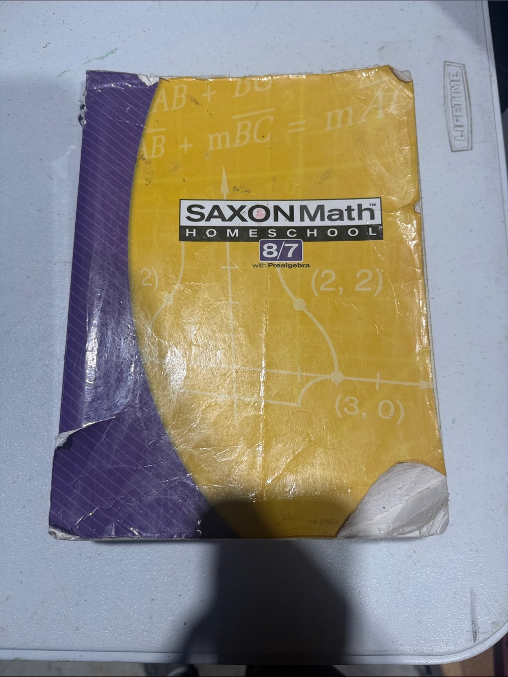 Saxon 8/7 math book set